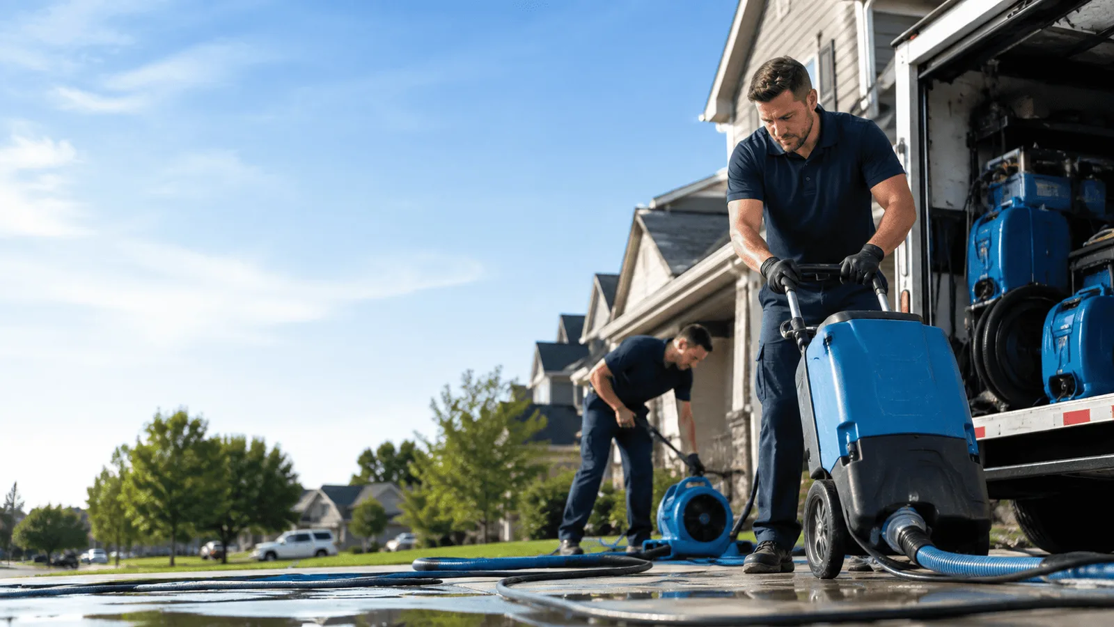 Dehumidification being performed in Uhrichsville, OH
